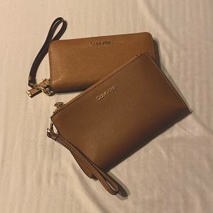 Calvin Klein wallet and clutch
